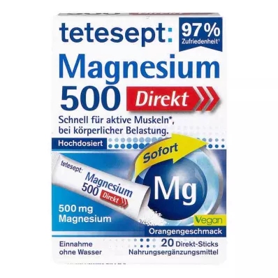 TETESEPT Magnesium 500 direktstickor, 20 st TETESEPT Magnesium 500 direktstickor, 20 st