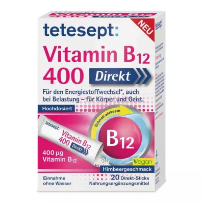 Tetesept Vitamin B12 400 Direct Sticks (20 stycken)
