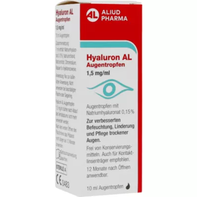 HYALURON AL Ögondroppar 1,5 mg/ml, 1X10 ml