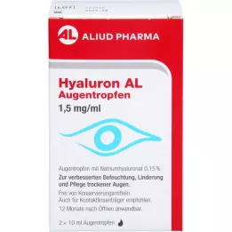 HYALURON AL Ögondroppar 1,5 mg/ml, 2X10 ml