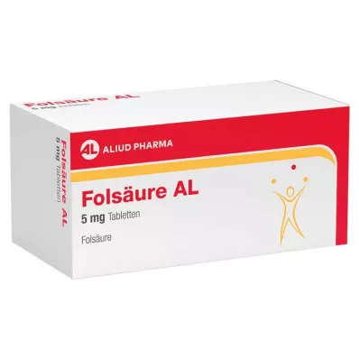 Folsyra AL 5 mg tabletter, 100 stycken Folsyra AL 5 mg tabletter, 100 stycken