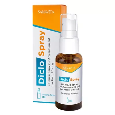 DicloSpray 40 mg/g för användning på huden, 25 g DicloSpray 40 mg/g för användning på huden, 25 g