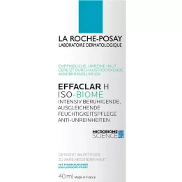 ROCHE-POSAY Effaclar H Iso-Biome fuktkräm, 40 ml