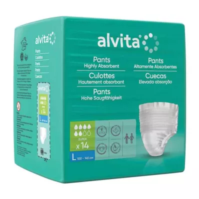 Alvita Inkontinensbyxor superstora, 14 st Alvita Inkontinensbyxor superstora, 14 st