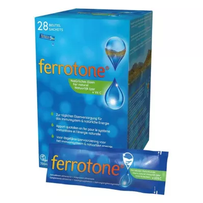 Ferrotone naturligt järn plus C-vitamin äppelpåse, 28X25 ml Ferrotone naturligt järn plus C-vitamin äppelpåse, 28X25 ml