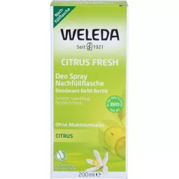 WELEDA Citrus Fresh Deo Spray påfyllningsflaska, 200 ml