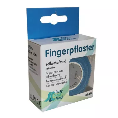 UM Easyplast fingergips egentillverkat 2,5 cmx5 m blå, 1 st