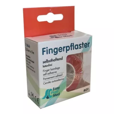 UM Easyplast fingergips egentillverkat 2,5 cmx5 m röd, 1 st UM Easyplast fingergips egentillverkat 2,5 cmx5 m röd, 1 st