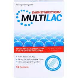 MULTILAC Intestinal Synbiotic enteriska kapslar, 10 st