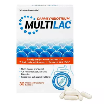 MULTILAC Intestinal Synbiotic enteriska kapslar, 30 st MULTILAC Intestinal Synbiotic enteriska kapslar, 30 st