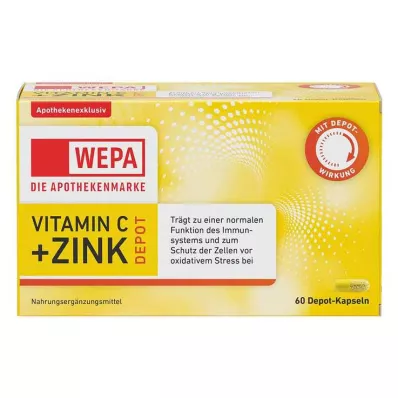 Wepa Vitamin C + Zinkkapslar, 60 st Wepa Vitamin C + Zinkkapslar, 60 st