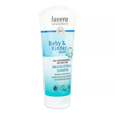 Lavera Baby &amp; Sensitive Wash Lotion för barn &amp; Schampo.(200 ml)