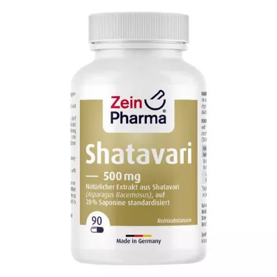 SHATAVARI Extrakt 20 % 500 mg Kapslar, 90 st