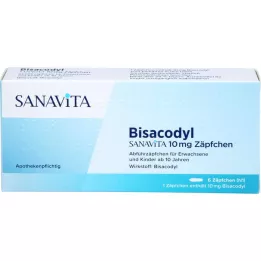 BISACODYL SANAVITA 10 mg suppositorium, 6 st