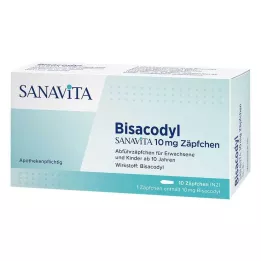 BISACODYL SANAVITA 10 mg suppositorium, 10 st