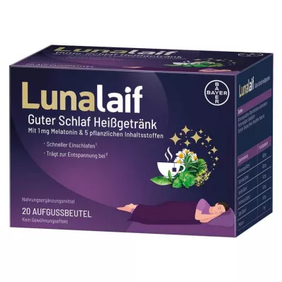 LUNALAIF Good Sleep varm dryckespåse, 20 st