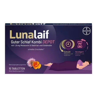 LUNALAIF Good Sleep Kombidepottabletter, 15 st LUNALAIF Good Sleep Kombidepottabletter, 15 st