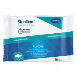 STERILLIUM Protect &amp; Care desinfektionsservetter för ytor, 10 st