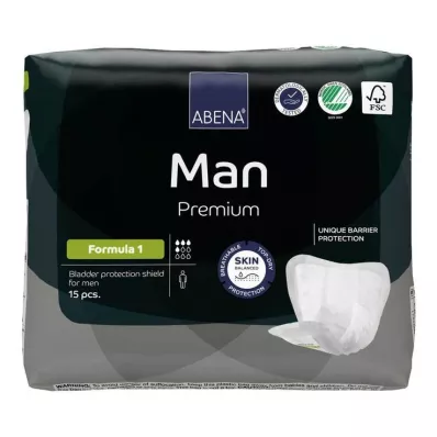 Abena Man Premium formula 1 innersulor, 15 st Abena Man Premium formula 1 innersulor, 15 st