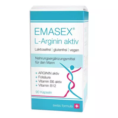 Emasex L-Arginine aktiva kapslar, 90 st Emasex L-Arginine aktiva kapslar, 90 st