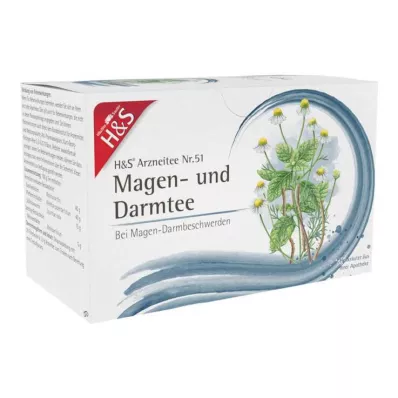 H&S® tefilterpåsar för mage och tarm, 20X2,0 g H&S® tefilterpåsar för mage och tarm, 20X2,0 g