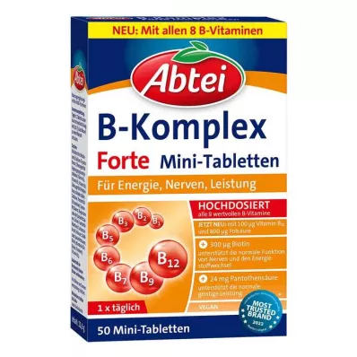 ABTEI Vitamin B-komplex forte tabletter, 50 st ABTEI Vitamin B-komplex forte tabletter, 50 st