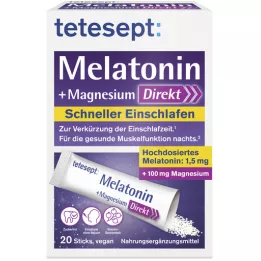 TETESEPT Melatonin+Magnesium direktstickor, 20 st