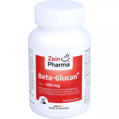 BETA-GLUCAN 500 mg+vitamin C &amp; Zink kapslar, 60 st