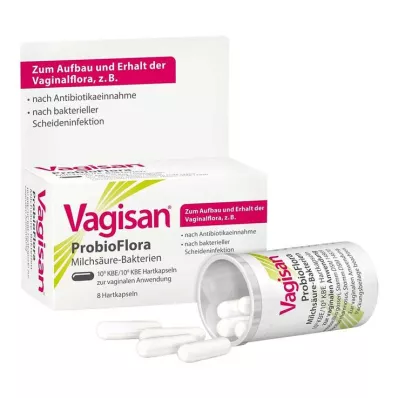 Vagisan Probioflora mjölksyrabakterier hårda kapslar, 8 st Vagisan Probioflora mjölksyrabakterier hårda kapslar, 8 st