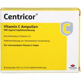 CENTRICOR C-vitaminampuller 100 mg/ml injektionsvätska, lösning, 5X5 ml