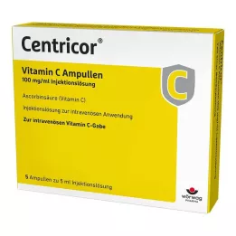 CENTRICOR C-vitaminampuller 100 mg/ml injektionsvätska, lösning, 5X5 ml