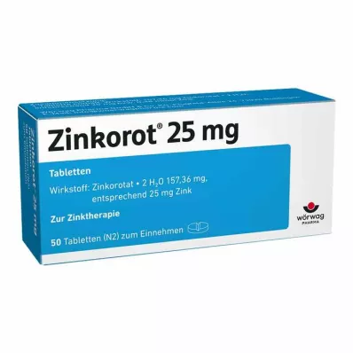 Zinkorot 25 mg högdos zinktabletter, 50 st Zinkorot 25 mg högdos zinktabletter, 50 st