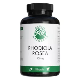 GREEN NATURALS Rhodiola Rosea 500 mg högdoserade kapslar, 120 st