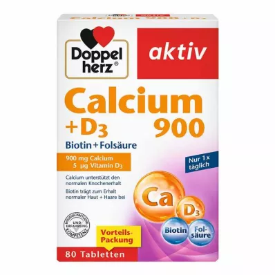 Doppelherz Calcium 900 + D3 tabletter, 80 st Doppelherz Calcium 900 + D3 tabletter, 80 st