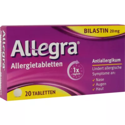 ALLEGRA Allergitabletter 20 mg tabletter, 20 st