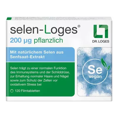 Selen-Loges 200 µg vegetabiliska filmdragerade tabletter, 120 st Selen-Loges 200 µg vegetabiliska filmdragerade tabletter, 120 st