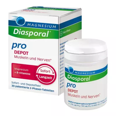 Magnesium Diasporal pro + B-Vit.DEPOT Musk.+ Nervflik, 30 st