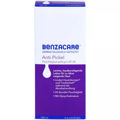 BENZACARE Anti-Pimple Moisturiser SPF 30, 120 ml