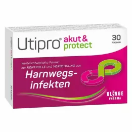 UTIPRO akut &amp; skydda hårda kapslar, 30 st