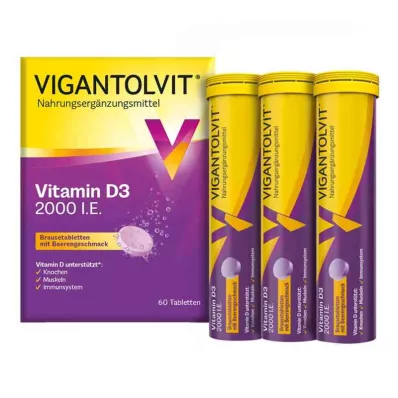 Vigantolvit 2000 i.E. Vitamin D3 brustabletter (60 stycken)