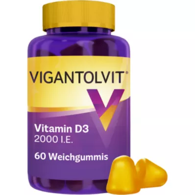 VIGANTOLVIT 2000 I.E. vitamin D3 mjukt tuggummi, 60 st