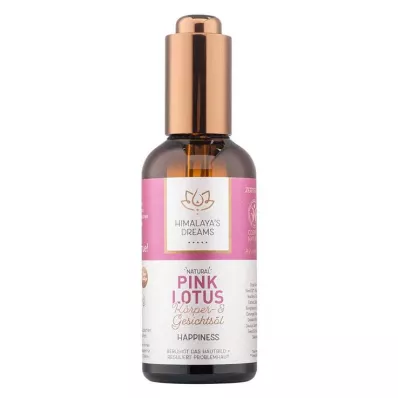 Himalayas Dreams Ayurveda Body &amp; Ansiktsolja Rosa Lotus, 100 ml