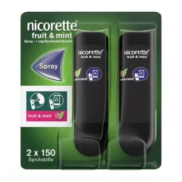 NICORETTE Frukt & Mint Spray 1 mg/spray NFC, 2 st