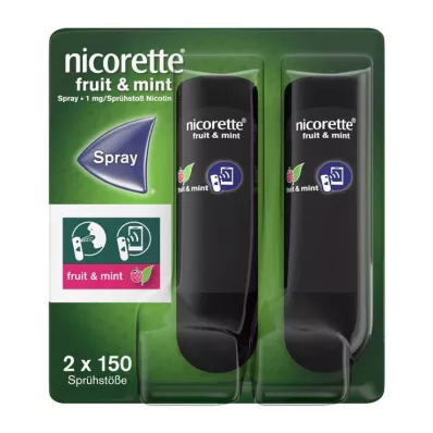 Nicorette Frukt & Mintspray 1 mg / spray Nfc, 2 st Nicorette Frukt & Mintspray 1 mg / spray Nfc, 2 st