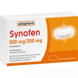 SYNOFEN 500 mg/200 mg filmdragerade tabletter, 20 st