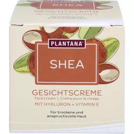 PLANTANA Shea ansiktskräm Hyaluron &amp; Vitamin-E, 50 ml