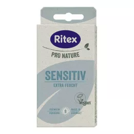 RITEX PRO NATURE SENSITIV veganska kondomer, 8 st