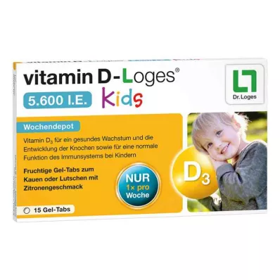 vitamin D-Loges 5 600 internationella enheter barn veckovis depå (15 stycken)