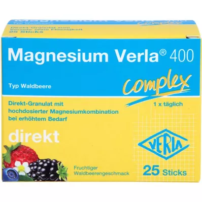 MAGNESIUM VERLA 400 Direktgranulat av vilda bär, 25 st