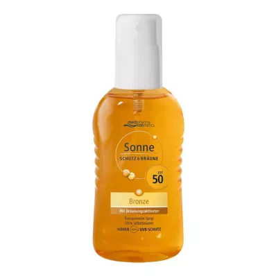 Solskydd & tan pump spray brons LSF 50, 200 ml Solskydd & tan pump spray brons LSF 50, 200 ml